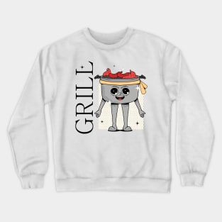 Hand Drawn Grill Funny Crewneck Sweatshirt